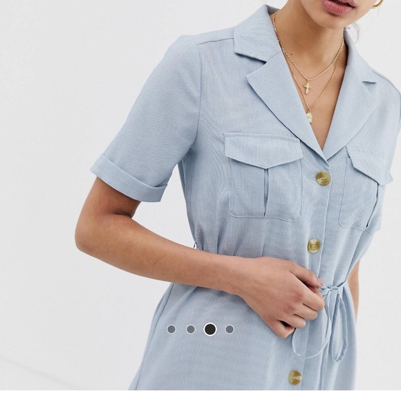 Emory Park shirt midi dress with lapel collar - Picture 3 of 4